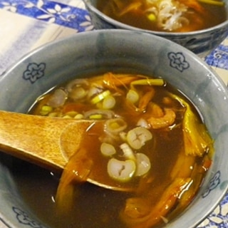 金針菜干し海老スープ